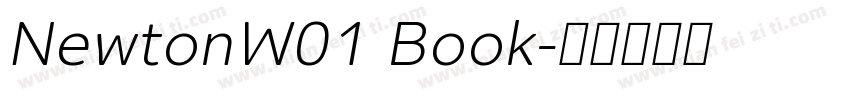 NewtonW01 Book字体转换